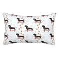 thumbnail image 1 of Fotbe Dachshund On A Skateboard Funda de Almohada Decorativa Estilo Occidental, Lujo en Algodón, Fundas para Almohadas King, Cojín Estampado para Decoración del Hogar-20"x30", 1 of 6