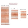 thumbnail image 3 of Home Weavers Gradation Rug Collection 100% Cotton Non-Slip Bathroom Rug Set Machine Washable Bathroom Rug-17"x24", Bath Rug- 21"x34", Runner- 21"x54", Coral Color 3 Piece Bath Rug set, 3 of 7