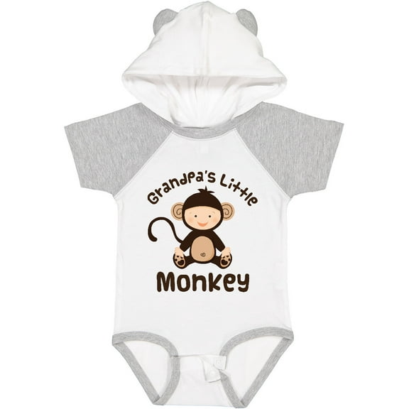 Inktastic Grandpas Little Monkey Boys or Girls Baby Bodysuit