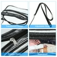 thumbnail image 4 of Unique Bargains 8'x5' Stadium Approuvé PVC Sac à Main à Bandoulière, Noir, 4 of 6