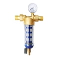 thumbnail image 1 of Sistema de prefiltro de agua para casa, centrifugado, sedimento, 1 pulgada, con manómetro, 40 micras, protector del sistema de agua para agua Macarena Sistema de prefiltro, 1 of 8