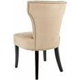 thumbnail image 5 of SAFAVIEH Jappic 22" H Side Chairs with Silver Nailheads, Wheat/Espresso, Set of 2, 5 of 5