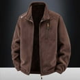 thumbnail image 2 of Gyujnb Jackets for Men,Autumn and Winter Men's Warm Padded Thickened Fleece Jacket Warm Fleece Jacket Loose Casual Shaker Jacket,Winter Coats for Men,Size:L, 2 of 8