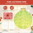 thumbnail image 4 of Gymax 3 PCS Pre-Lit Pop up Christmas Ball Set w/ Warm White LED Lights Decoration, 4 of 6