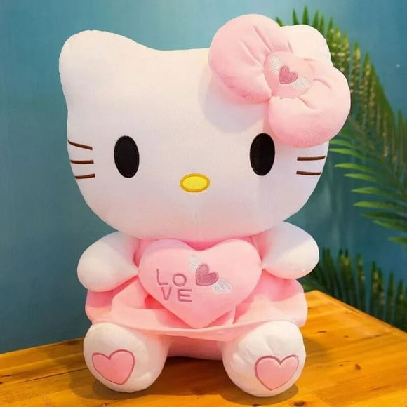 55cm Giant Sanrio Hello Kitty Cat Plush Toys Cartoon KT Cat Plushie Soft Stuffed Anime Cat Pillow Birthday Gifts For Kid Girls