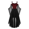 thumbnail image 5 of Women's Gothic Style Long Sleeve Dress Slim Fit Stage Performance For Evening Party Cosplay Attire, 5 of 6