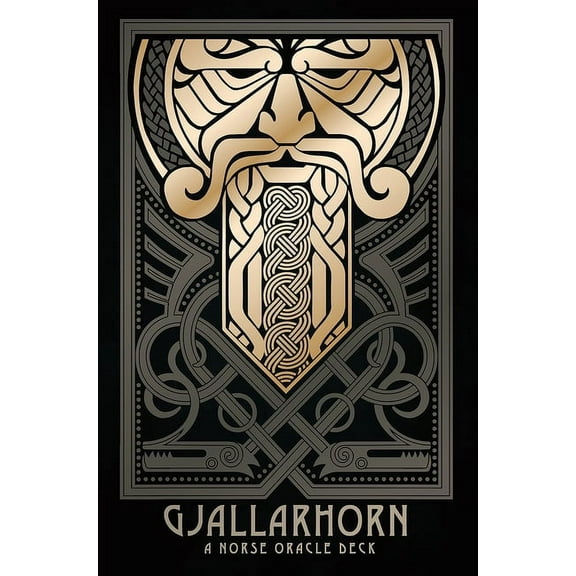 Gjallarhorn: A Norse Oracle Deck: Deluxe Set, 62 Gilt-Edged Oracle Cards, 80-Page Hardcover Book, Gold Foil Accents, Nor, (Hardcover)