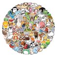thumbnail image 2 of 100 pegatinas pegatinas de graffiti de animales pequeños, animales temáticos animados, 2 of 5