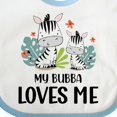 thumbnail image 4 of Inktastic Zebra My Bubba Loves Me Boys or Girls Baby Bib, 4 of 4