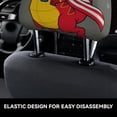 thumbnail image 4 of Kdxio Dinosaur Super Hero Cartoon Pattern Print 2 Piece Car Head Rest Covers Set Auto Front/Rear Seats Headrest Cover Universal Fit Most Cars,Sedan, SUV, 4 of 9