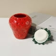thumbnail image 3 of Strawberry Shaped Jar Candy With Lid Ceramic Cookie Flower Vase Cute Vintage Container Food Storage For Tea Coffee Candy Cook Valentine'S Day, 3 of 6