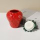 thumbnail image 3 of Tarro de Cerámica Fresa - Diseño 3D, Tapa Hermética y Versátil - Almacenaje de Dulces/Té y Florero para Cocina/Decoración, 3 of 6