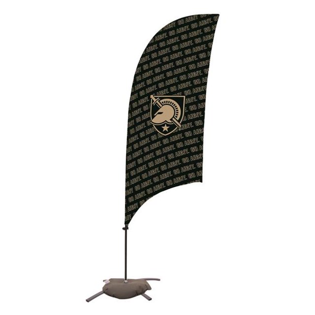 Showdown Displays 810029ARMY-003 7.5 ft. Army Black Knights Razor Feather NCAA Flag with Cross Base - No.003
