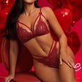 thumbnail image 4 of Gibobby Ropa sexy de mujer para sexo Ropa Interior Sexy con Cuello En V para Mujer, Lencería Sexy, Ropa Interior con Cordón Sin Espalda De Lencería(Rojo, G), 4 of 5