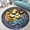 Bat Cave, variant on Round Area Rug, Tidepool Non-Slip Floor Mat, Soft Washable Carpet for Living Room Bedroom Decor 24 Inch