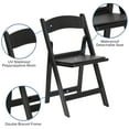 thumbnail image 6 of Emma + Oliver Folding Chair - Black Resin – 4 Pack 1000LB Weight Capacity Event Chair, 6 of 14