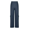 thumbnail image 6 of LEBONYARD Womens Pants Clearance Clothes under $5,Womens Pants Plus Size,Women's Solid Color Sports Loose Casual Wide Leg Leggings Navy S, 6 of 8