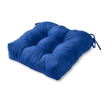 Greendale Home Fashions Tufted Outdoor 20'' x 20'' Seat Cushion, Marine Blue