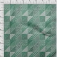 thumbnail image 4 of oneOone Rayon Green Fabric Mix Block Pattern Sewing Material Print Fabric By The Yard 56 Inch Wide, 4 of 4