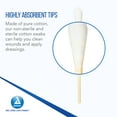 thumbnail image 3 of Dynarex 3-Inch Non-Sterile Cotton Tipped Applicators - Single-Use Wooden Cotton Tip Applicators for Wound Care, Topical Dressing, Hygiene, Make Up, Cleaning Tools, Jewelry - 1000 per Box, 10 Boxes, 3 of 7