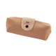 thumbnail image 2 of Estuche de lápices de cuero, bolsa de cremallera delgada de gran capacidad, bolígrafo impermeable y organizador de papelería para la oficina y los viajes escolares, 2 of 6