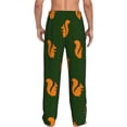 thumbnail image 3 of Daiia Bold Squirrel Silhouettes Men's Sleep Pant with Pockets and Drawstring,Pajama Pants-X-Large, 3 of 9