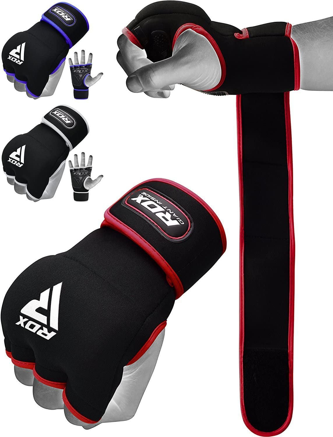New Fist Gel Bandages MMA boxing Inner Quick Hand Wraps Gloves straps Black SZ.. 