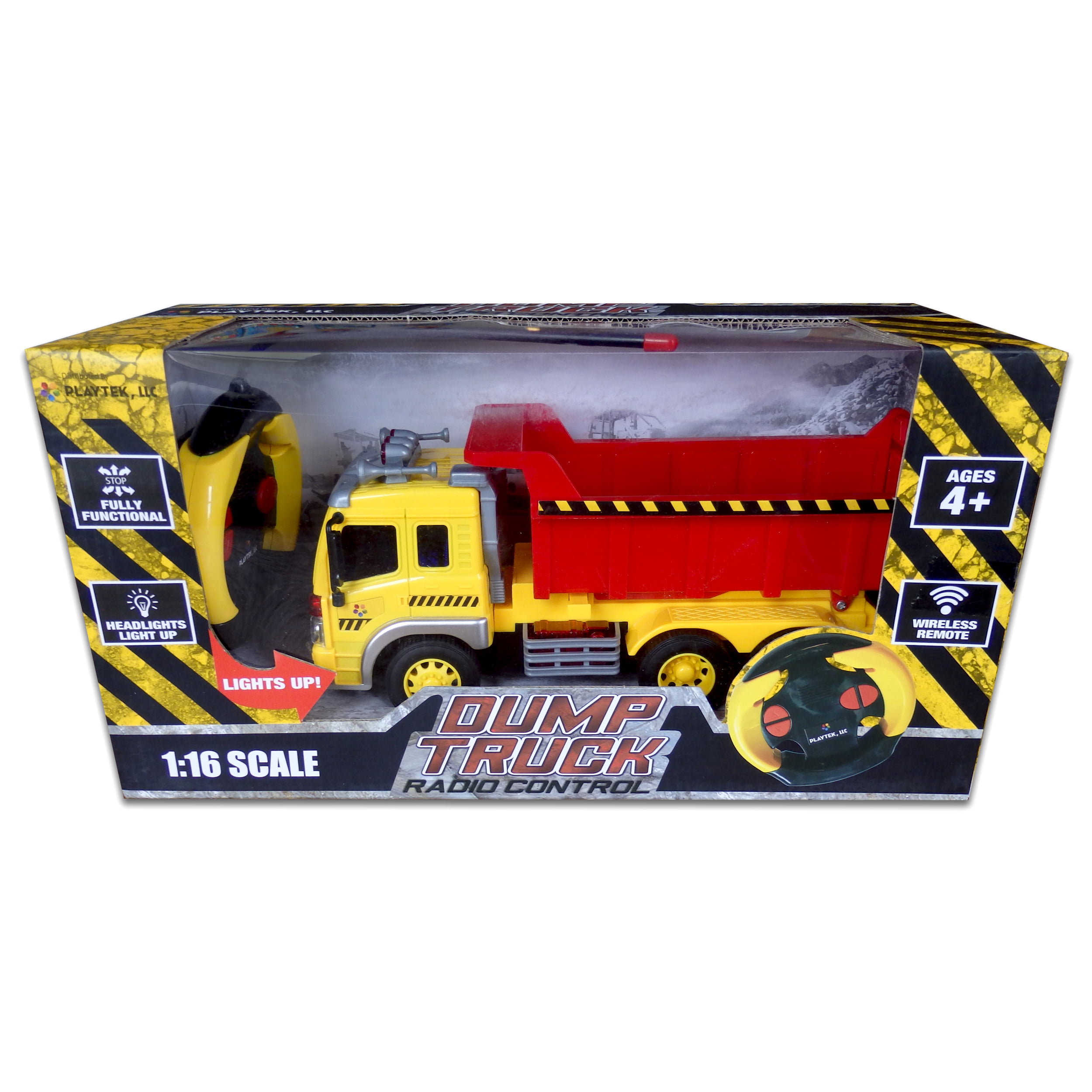 BIG Radio Controllato macchinari pesanti camion Boys Cars Toys Box Kids by-playtek 