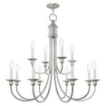 thumbnail image 5 of Beaumont Lane 12 Light Chandelier in Brushed Nickel, 5 of 7