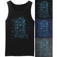 thumbnail image 5 of Call Box Tank Top Leonardo Da Vinci Vitruvian Style Shirt, 5 of 5