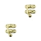 thumbnail image 4 of Kenally Candado antiguo Cerradura de gancho de hierro Cerradura protectora de seguridad Caja de joyería oculta Muebles Hardware Regalos Gancho Gancho izquierdo amarillo 2piezas, 4 of 6