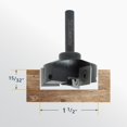 thumbnail image 3 of Broca fresadora POWERTEC para planchas, vástago de 1/4, 3 alas, 1,5 cm, 3 of 8