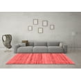 thumbnail image 3 of Ahgly Company Indoor Square Abstract Red Modern Area Rugs, 6' Square, 3 of 4