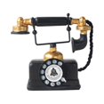 thumbnail image 1 of Bearachild Teléfono rotativo estilo Retro viejo auricular de resina * teléfono antiguo cordón grueso duradero patrón de números dorados adorno Decoración Bearachild HA074815-00, 1 of 6