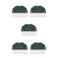 thumbnail image 2 of Inteprter raspadores de limpiaparabrisas de silicona para cocina, baño, ducha, ventanas, cepillo portátil, herramientas de limpieza, Verde 5Conjunto, 2 of 6