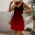 thumbnail image 2 of Edvintorg Womens Summer Casual Tshirt Dress Plain Loose Sleeveless Beach Sundresses With Pockets, 2 of 5