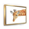 thumbnail image 3 of Designart 'Close Up Portrait of A Giraffe IX' Farmhouse Framed Canvas Wall Art Print, 3 of 5