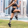 thumbnail image 6 of Lsque Baseball Breaking Glass Pattern Sport Compression Socks for Men & Women 15-20 mmHg Knee High Nurse Pregnant Running Medical and Travel Athletic, 6 of 6