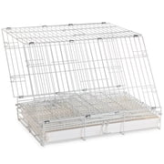 Pet Products Foldable Parrot Bird Travel Vet Carrier Metal Cage Prevent Beaks Out