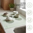 thumbnail image 4 of REGALWOVEN 100% Cotton Striped Kitchen Towels, 2 Pack Soft Absorbent Dish Towels Green 26" x 18", 4 of 7