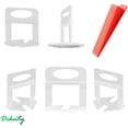 thumbnail image 1 of 600 piezas de sistema de nivelación de carretelage, 500 piezas de clips de entretoise de 2 mm + 100 clips de entretoise, para herramientas para sol y carreaux., 1 of 5