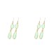 thumbnail image 1 of Minnieouse 1 par de pendientes colgantes, accesorios de joyería de cadena larga con estilo, ropa portátil, suministro a juego, aleación, gota Fruta Verde 2piezas, 1 of 6