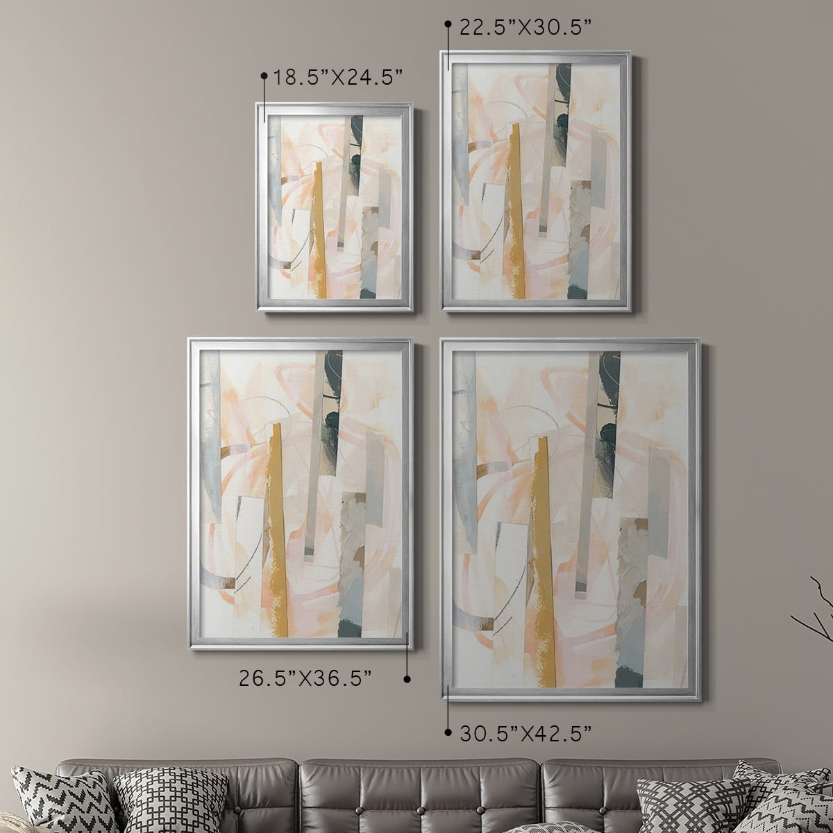 Melon Litmus I Premium Framed Print, in Gold, Black, or Silver - Ready to Hang