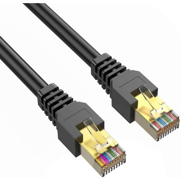 Cat7 Ethernet Cable 330ft,3Ft 25Ft 50Ft 100Ft 125Ft 150Ft 175Ft 200Ft 225Ft 300Ft 330Ft 400Ft Heavy Duty High Speed Internet Network Cable, Professional LAN Cable Shielded in Wall, Indoor&Outdoor