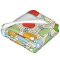 thumbnail image 2 of Cauagu Colorful Ping Pong Rackets1 Pattern Flannel Bed Blankets,Fleece Blanket Comfortable Air Conditioning Blanket for Sofa Bed Travel Couch & Living Room -40"x30", 2 of 8