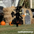 thumbnail image 3 of Handmadetneonsign Halloween Decorations Metal With Stake, Puppet Yard Stake, Halloween Garden Decor 69681, 3 of 5