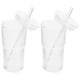 thumbnail image 1 of 2Pcs Glass Tumbler Cups with Lid and Straw Water Coffee Drinking Bottle Juice Cup Beverage Cup, 1 of 4