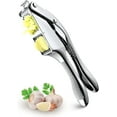 thumbnail image 1 of Premium Stainless Steel Garlic Press, Durable 2 In 1 Garlic Crusher With Non-slip Ergonomic Handle, Stainless Steel Garlic Press Hanging Hook, Rust Pr, 1 of 5