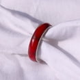thumbnail image 3 of Tibetan Silver Handmade 925 Sterling Silver Red Coral Band Ring Jewelry for Women & Men Size 7, 3 of 4