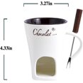 thumbnail image 2 of Taza de fondue de chocolate, taza de chocolate, juego de 2 tazas de fondue de chocolate, tazas de fondue, taza de fondue, taza para derretir chocolate, tazas de fondue, taza de chocolate para, 2 of 7